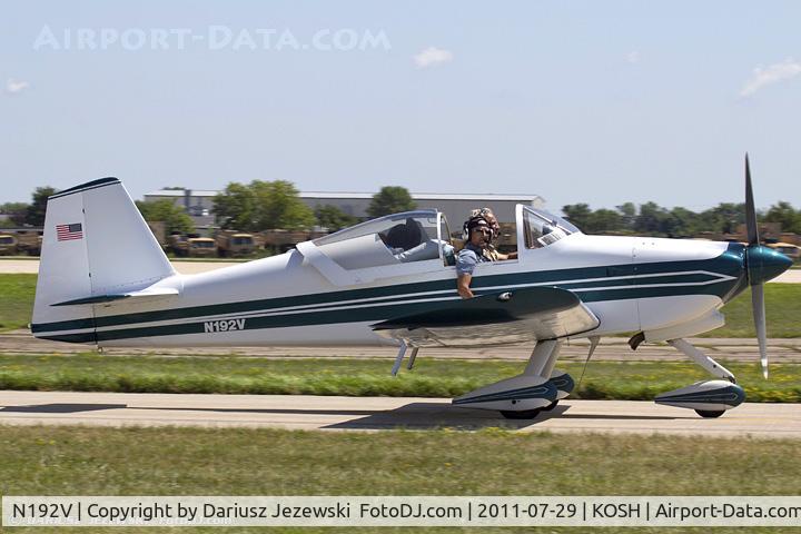 N192V, 1999 Vans RV-6A C/N 22107, RV-6A CN 22107, N192V