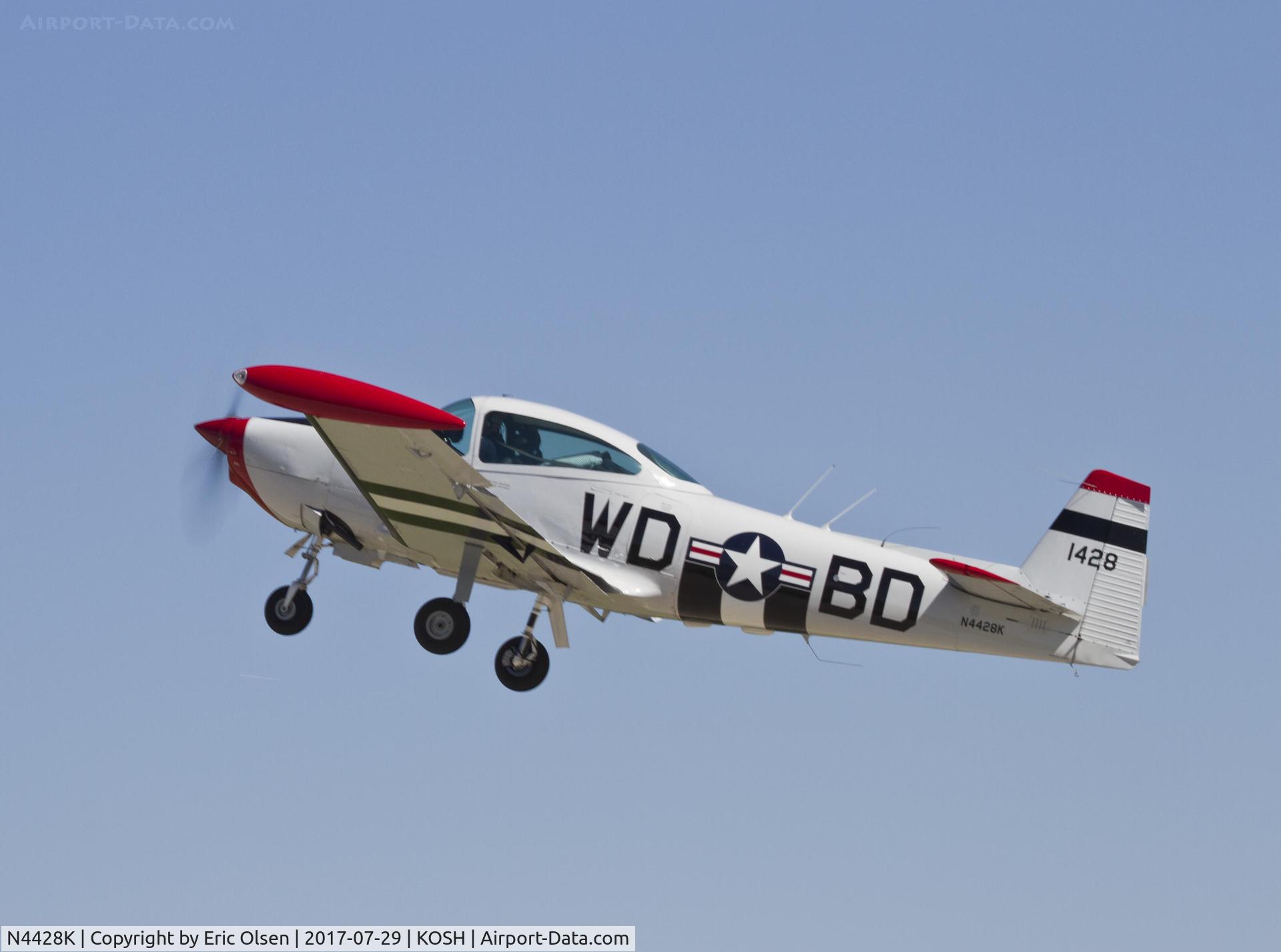 N4428K, 1948 Ryan Navion C/N NAV-4-1428, Navion departing Oshkosh