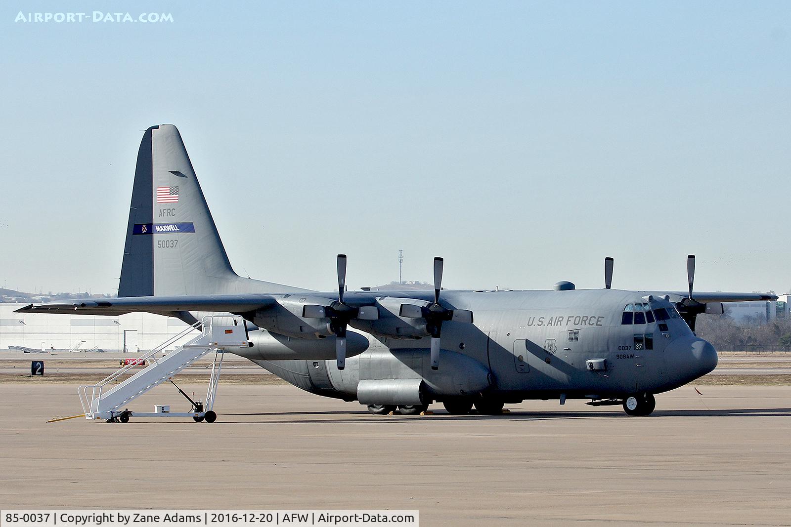 85-0037, 1985 Lockheed C-130H Hercules C/N 382-5077, At Alliance Airport - Fort Worth,TX