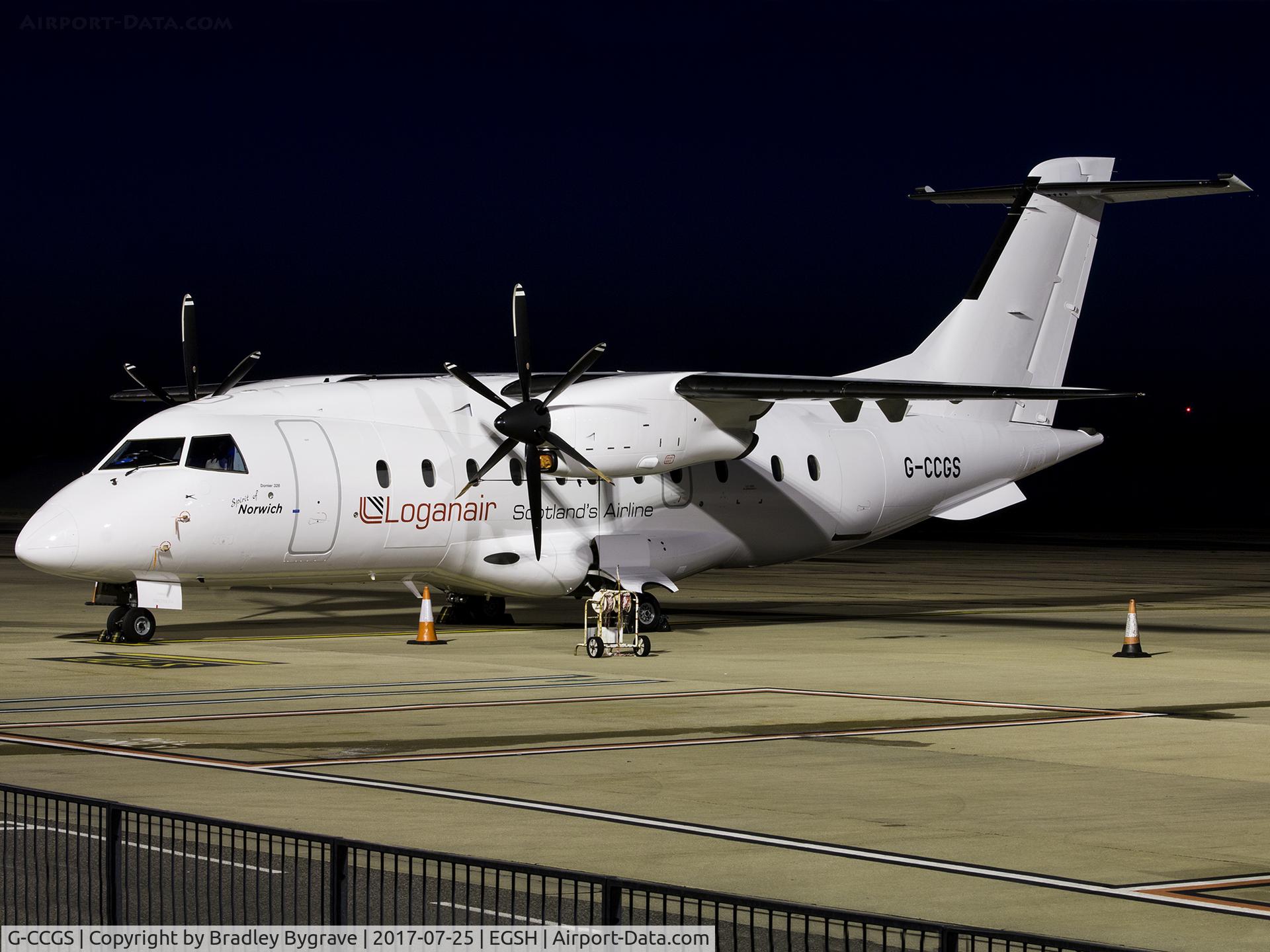 G-CCGS, 1998 Dornier 328-100 C/N 3101, Sat on stand 4