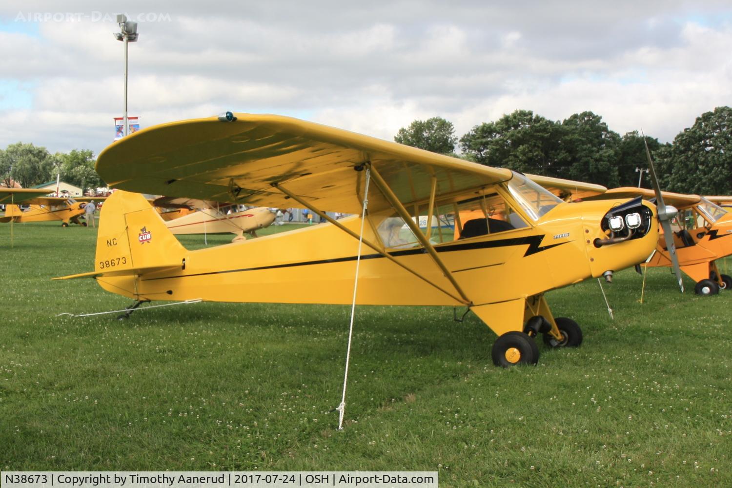 N38673, 1941 Piper J3C-65 Cub C/N 7182, 1941 Piper J3C-65, c/n: 7182