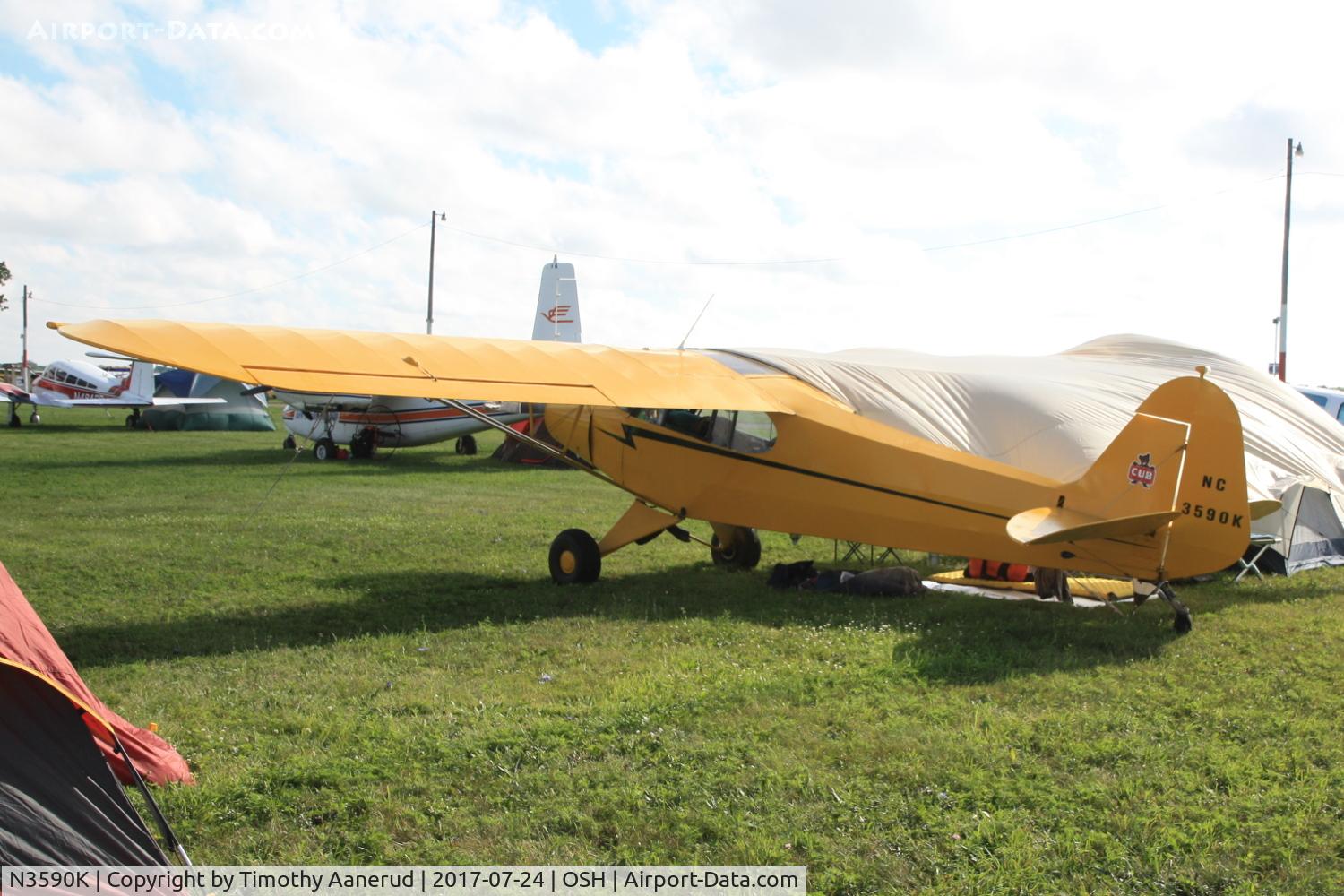 N3590K, 1946 Piper J3C-65 Cub C/N 22283, 1946 Piper J3C-65, c/n: 22283