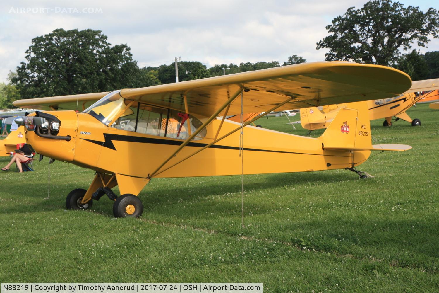N88219, Piper J3C-65 Cub Cub C/N 15836, Piper J3C-65, c/n: 15836