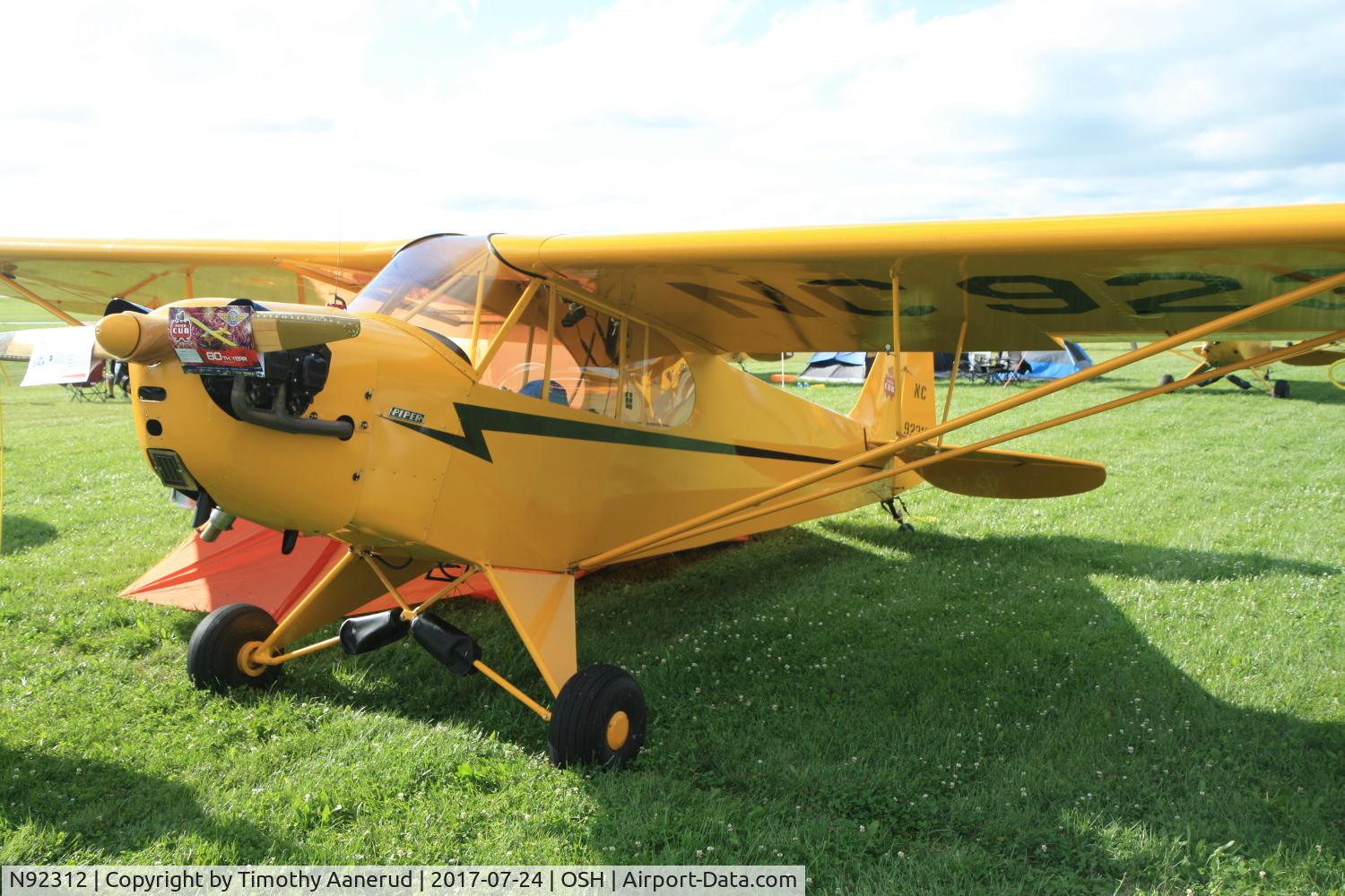 N92312, 1946 Piper J3C-65 Cub Cub C/N 16765, 1946 Piper J3C-65, c/n: 16765