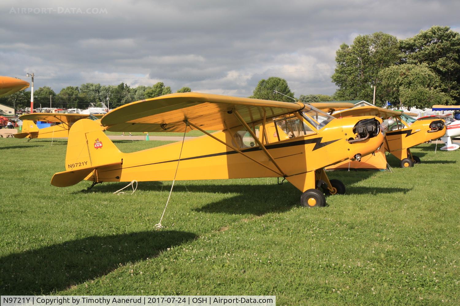 N9721Y, Piper J3C-65 Cub Cub C/N 2451, Piper J3C-65, c/n: 2451