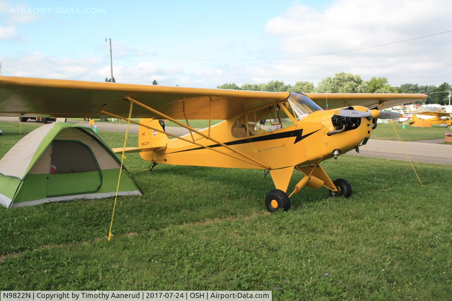 N9822N, 1946 Piper J-3 Cub C/N 18387, 1946 Piper J-3, c/n: 18387