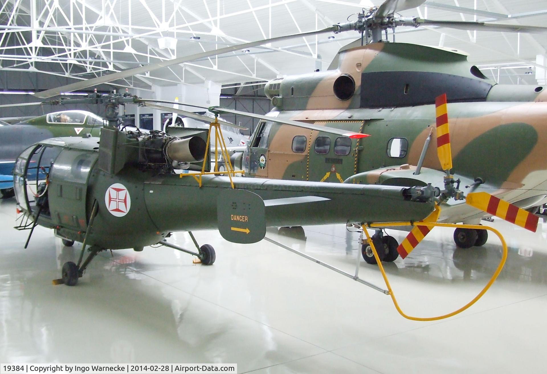19384, Sud Aviation SE-3160 Alouette III C/N 1855, Sud-Est SE.3160 Alouette III gunship at the Museu do Ar, Sintra