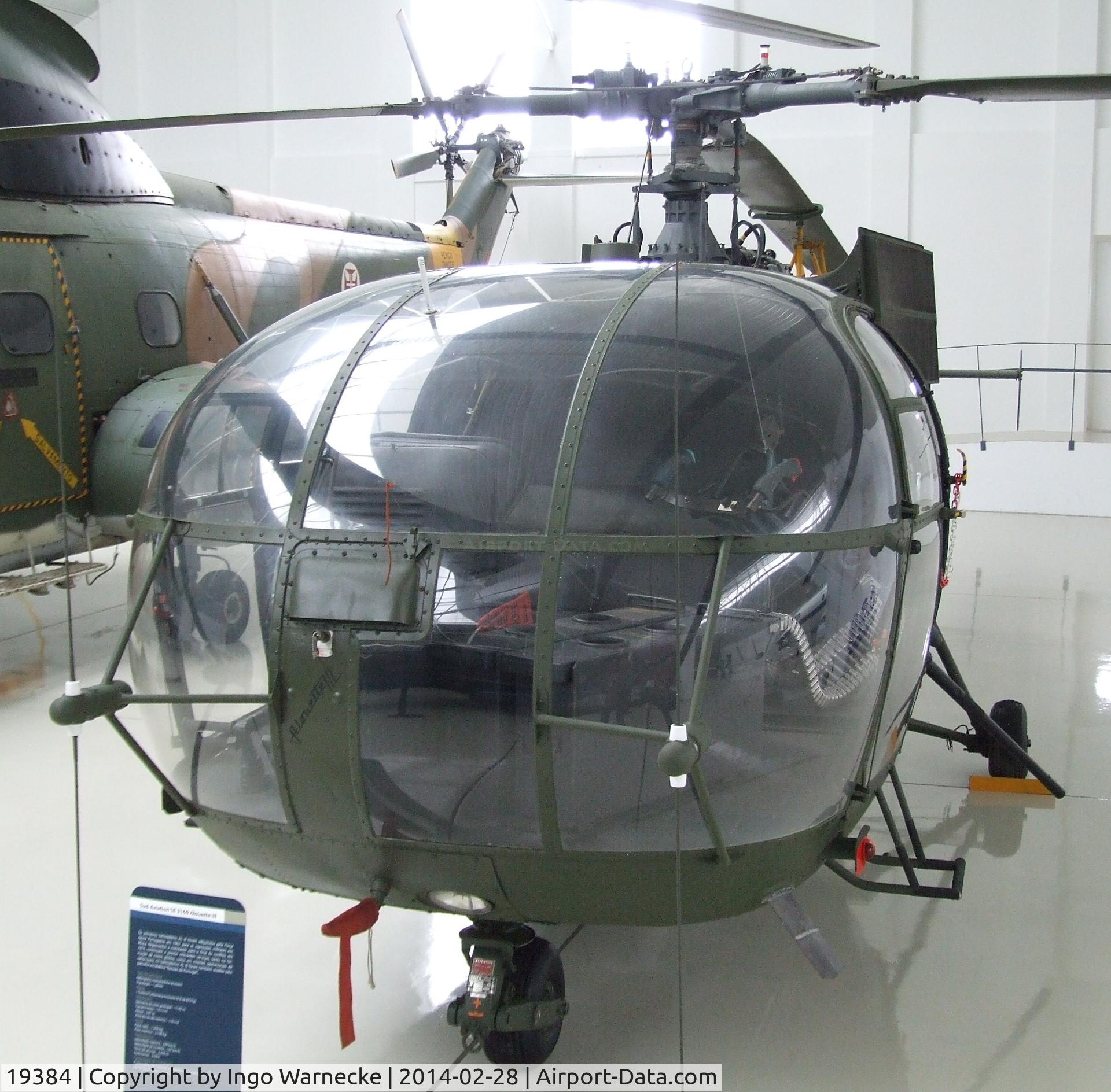 19384, Sud Aviation SE-3160 Alouette III C/N 1855, Sud-Est SE.3160 Alouette III gunship at the Museu do Ar, Sintra