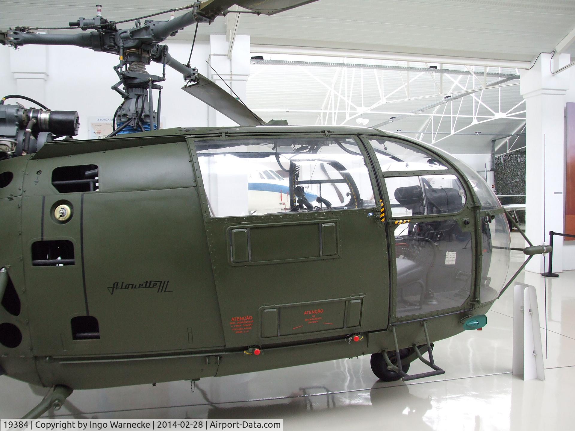 19384, Sud Aviation SE-3160 Alouette III C/N 1855, Sud-Est SE.3160 Alouette III gunship at the Museu do Ar, Sintra