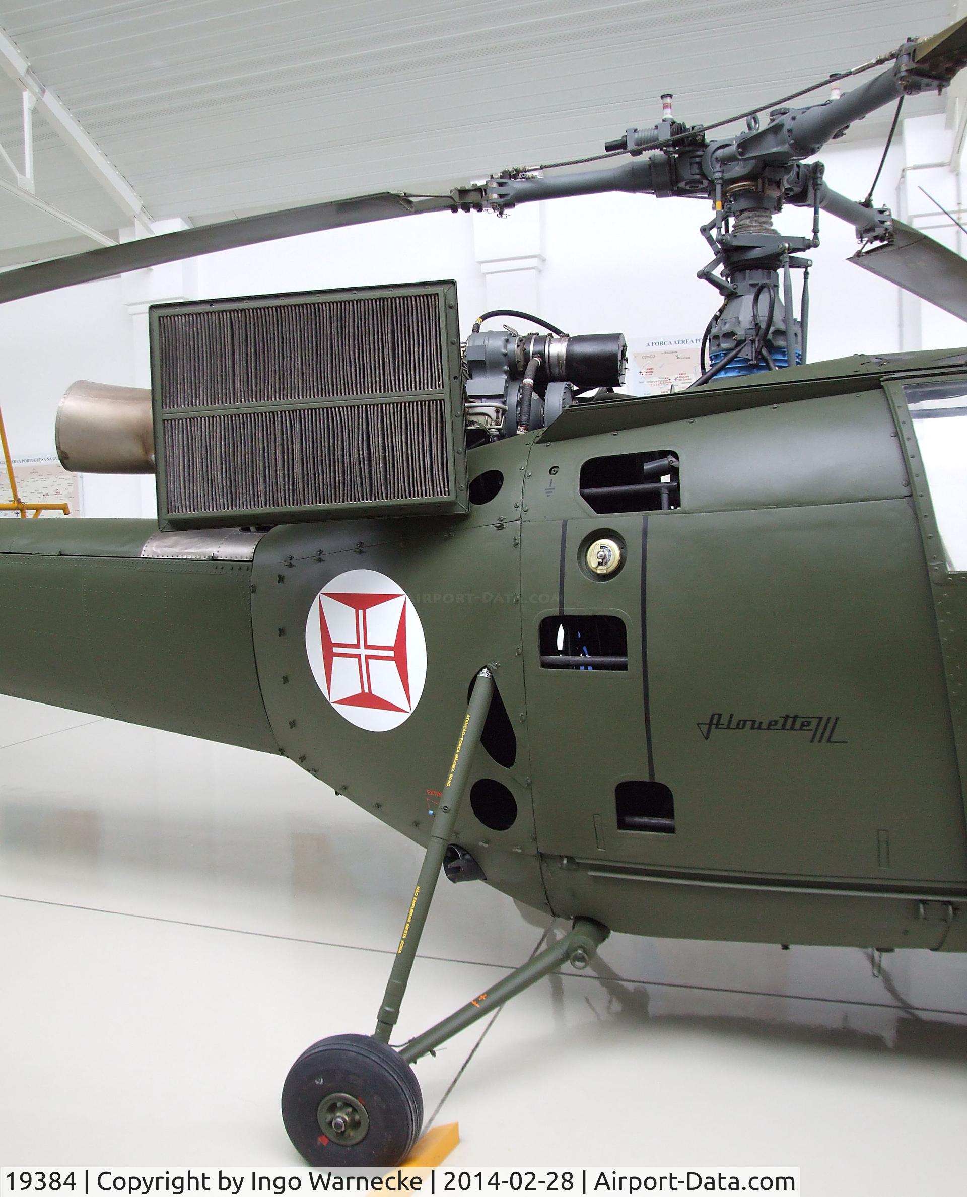 19384, Sud Aviation SE-3160 Alouette III C/N 1855, Sud-Est SE.3160 Alouette III gunship at the Museu do Ar, Sintra