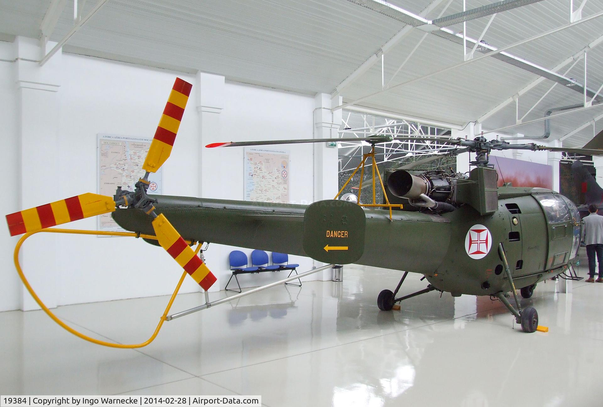 19384, Sud Aviation SE-3160 Alouette III C/N 1855, Sud-Est SE.3160 Alouette III gunship at the Museu do Ar, Sintra