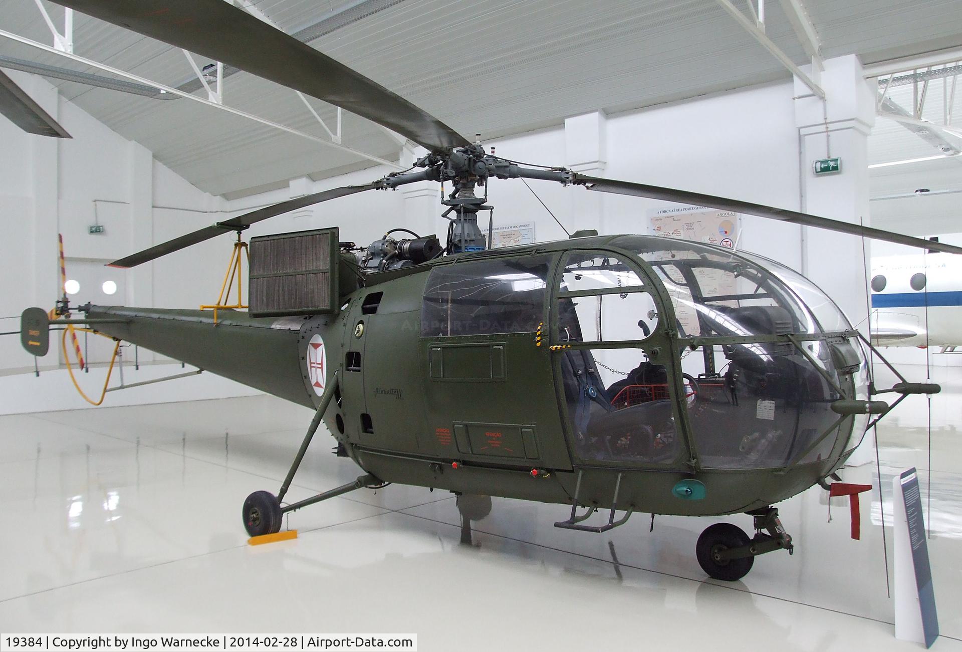 19384, Sud Aviation SE-3160 Alouette III C/N 1855, Sud-Est SE.3160 Alouette III gunship at the Museu do Ar, Sintra