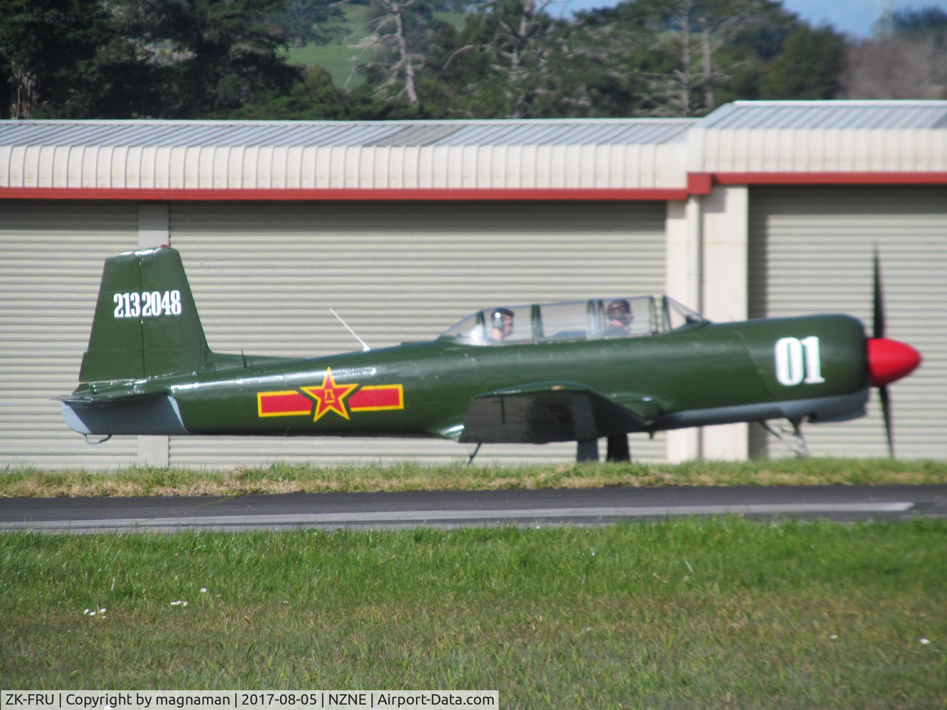 ZK-FRU, Nanchang CJ-6 C/N 2132048, no doubt about c/n on this one