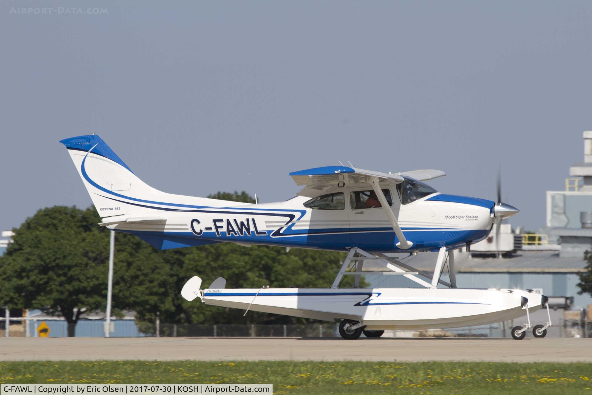 C-FAWL, 1986 Cessna 182R Skylane C/N 18268547, Cessna 182 departing Airventure