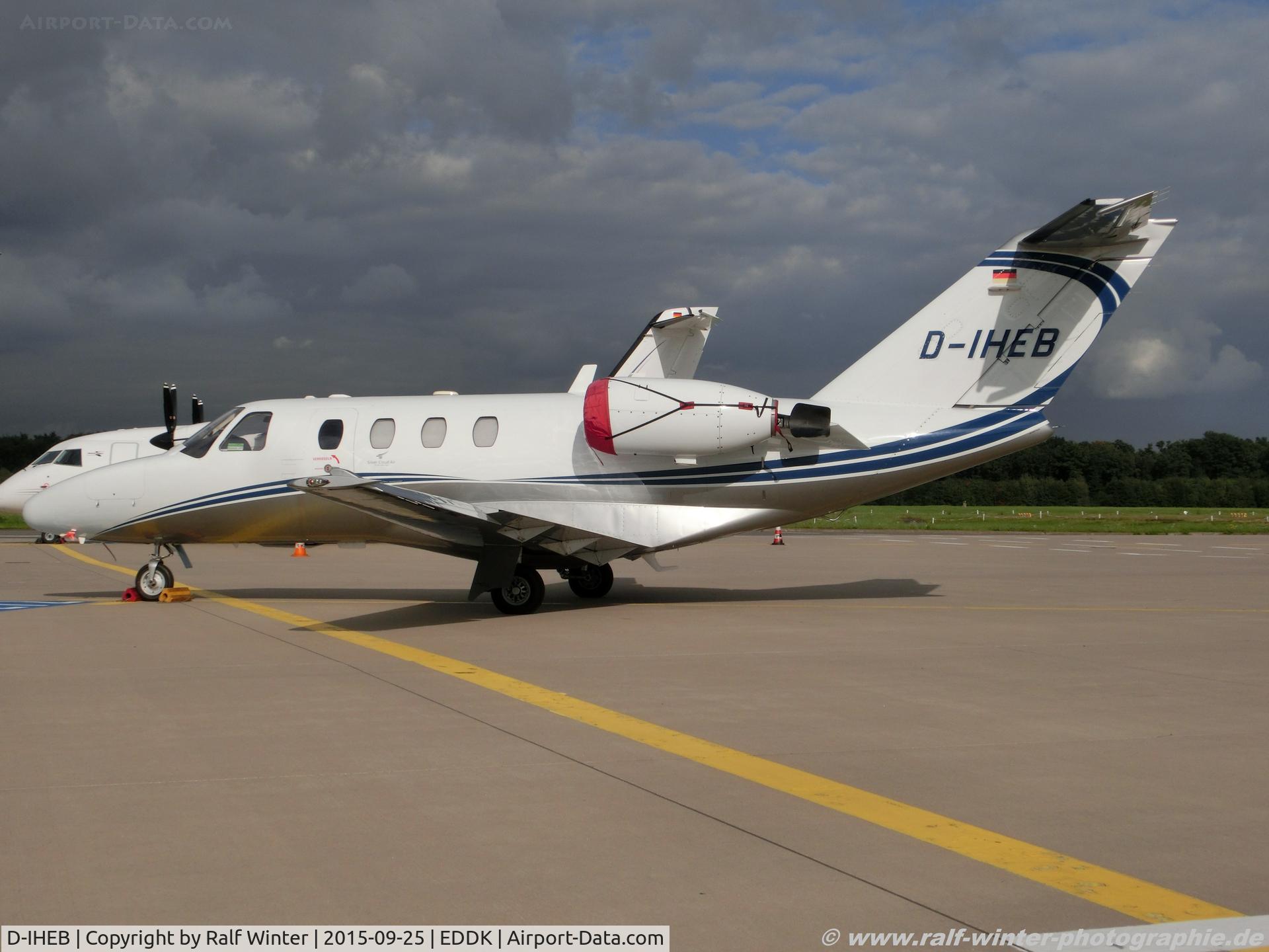 D-IHEB, 1994 Cessna 525 CitationJet CJ1 C/N 525-0064, Cessna 525 CitationJet 1 - SCR Silver Cloud Air - 525-0064 - D-IHEB - 25.09.2015 - CGN