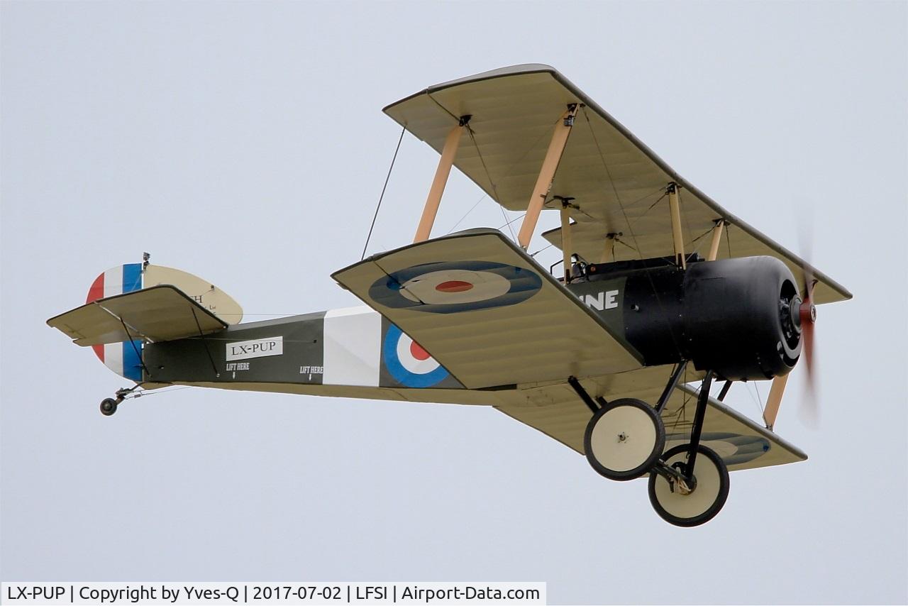 LX-PUP, Sopwith Pup Replica C/N 11, Sopwith Pup Replica, On display, St Dizier-Robinson Air Base 113 (LFSI) Open day 2017