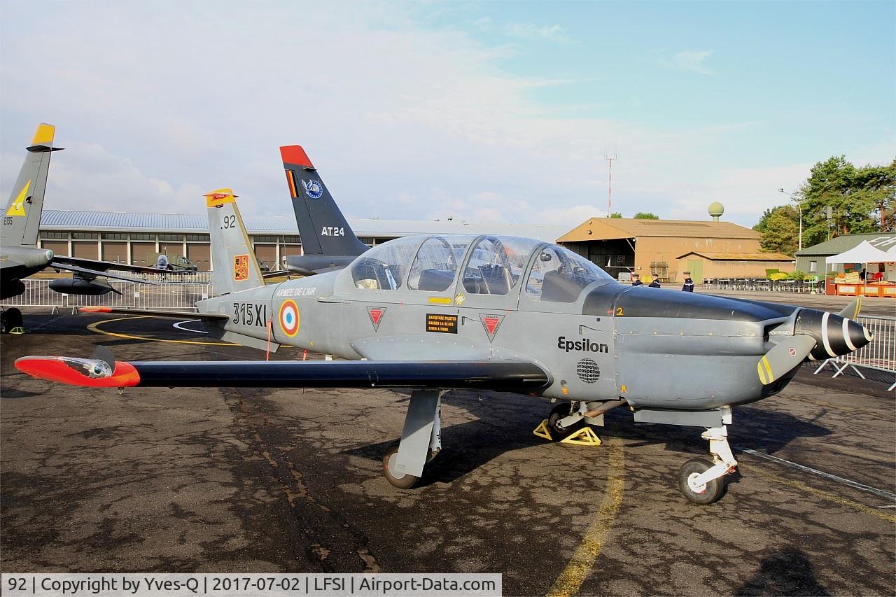92, Socata TB-30 Epsilon C/N 92, Socata TB-30 Epsilon, Static display, St Dizier-Robinson Air Base 113 (LFSI) Open day 2017