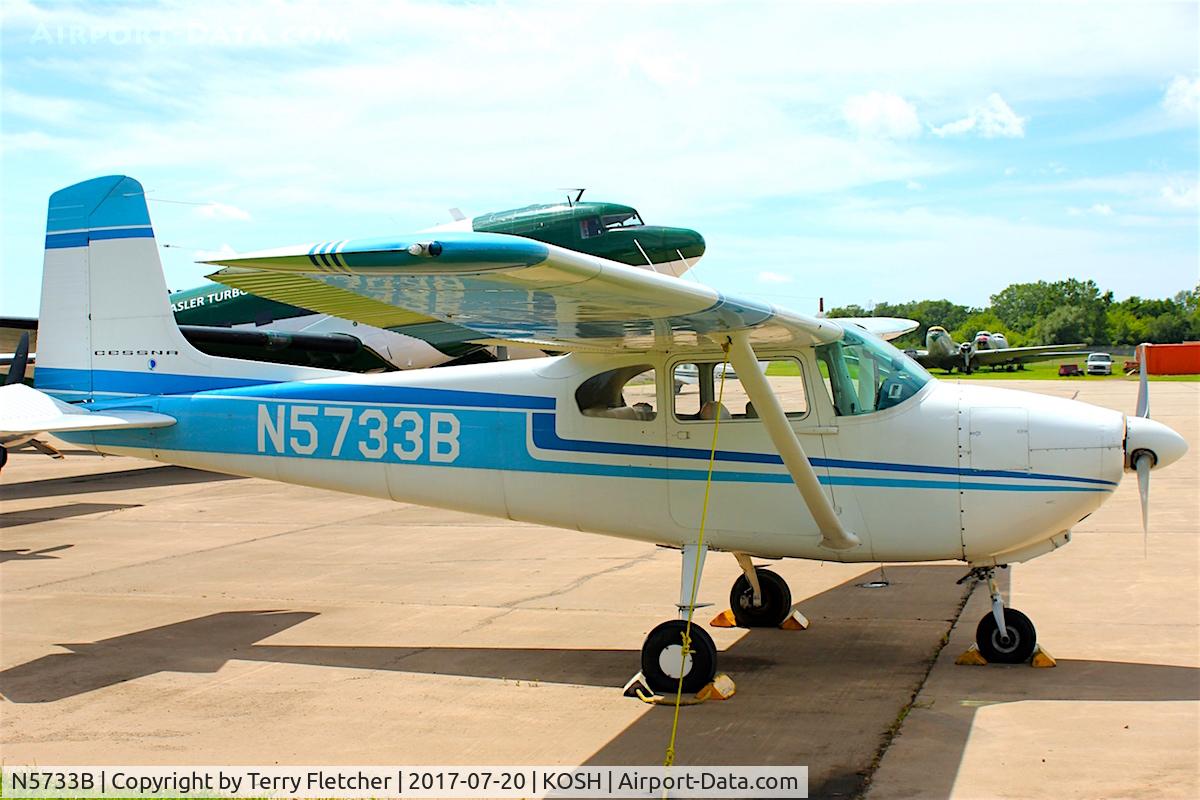 N5733B, 1956 Cessna 182 Skylane C/N 33733, In Baslers yard at Oshkosh