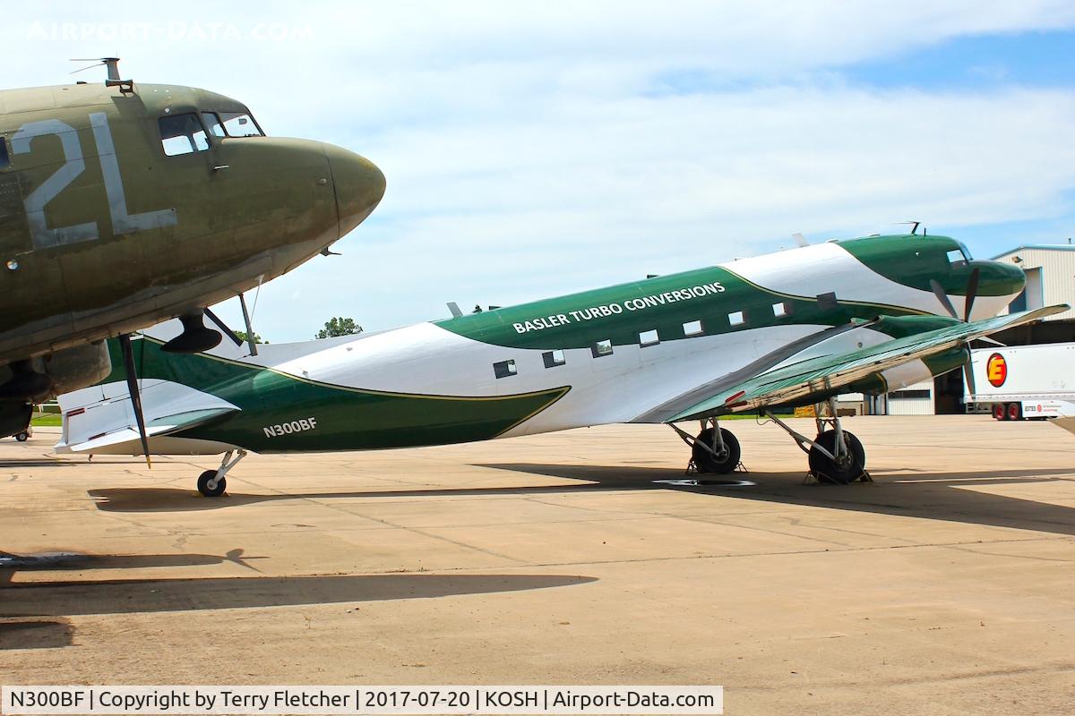 N300BF, 1943 Basler BT-67 C/N 26744, In Baslers yard at Oshkosh