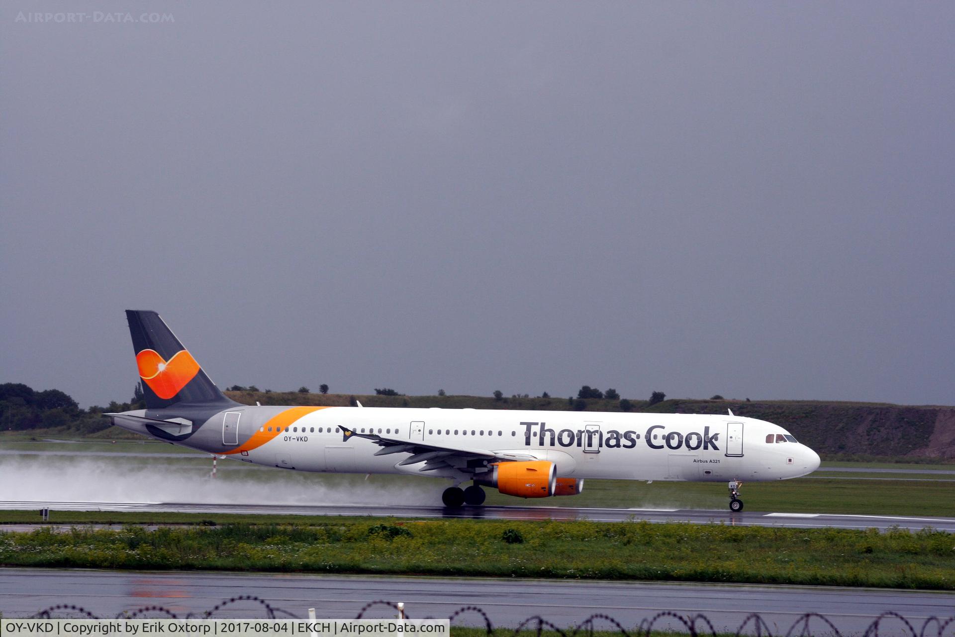 OY-VKD, 2003 Airbus A321-211 C/N 1960, OY-VKD taking off rw 22R