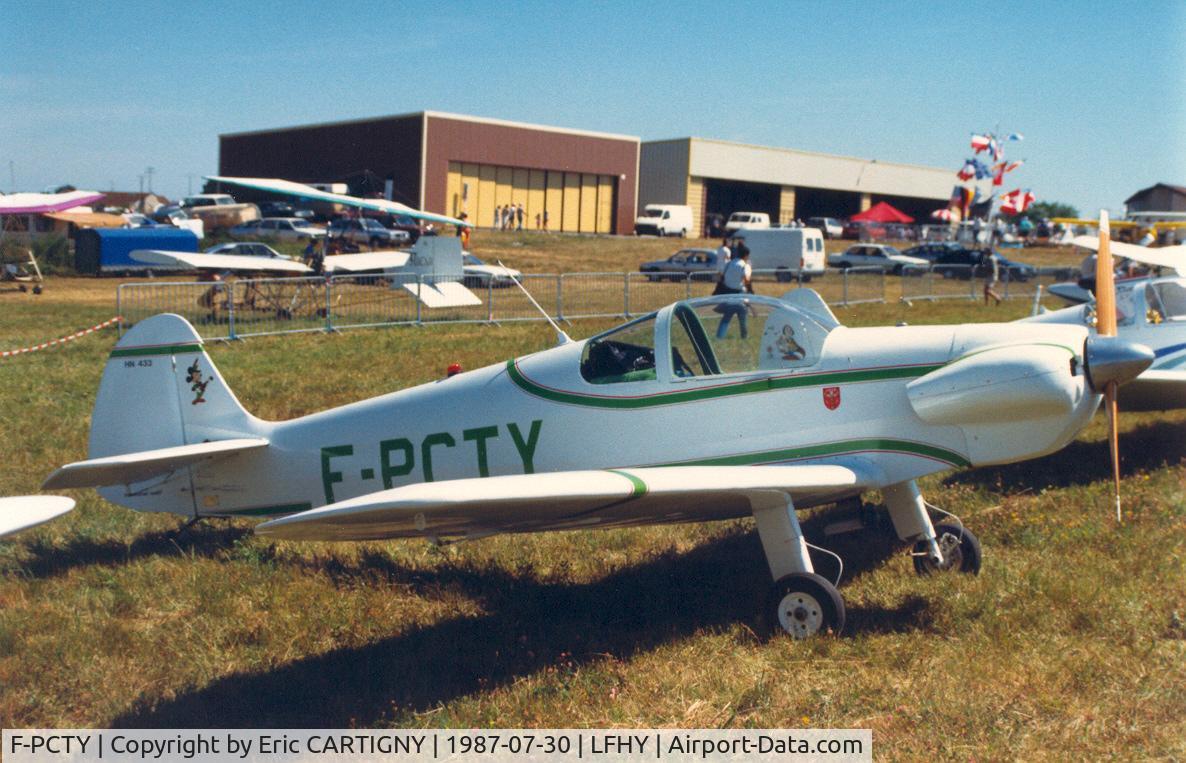F-PCTY, 1987 Nicollier HN-433 Menestrel C/N 67, RSA Fly-in at Moulins-Montbeugny 1988.