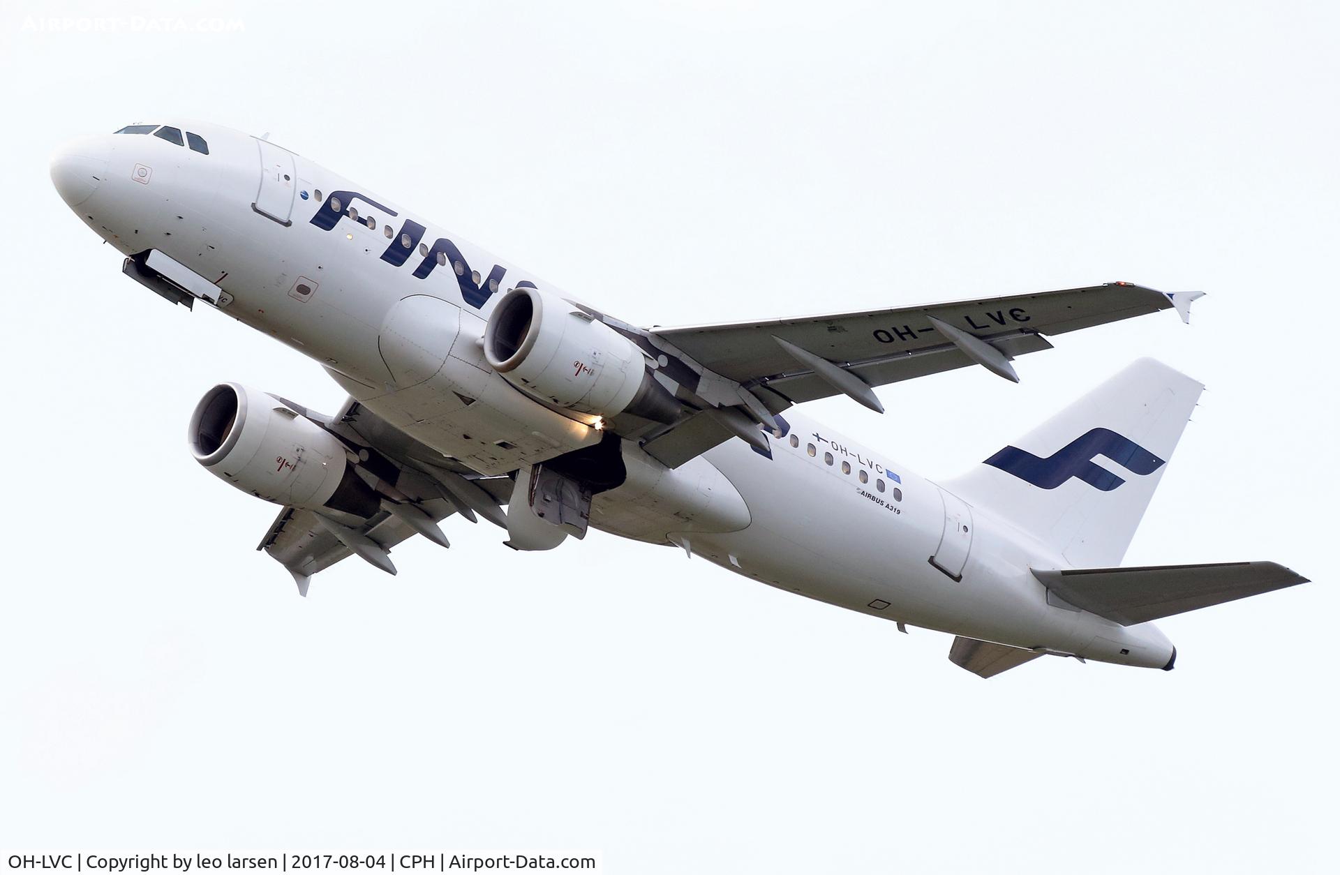 OH-LVC, 2000 Airbus A319-112 C/N 1309, Copenhagen 4.8.2017