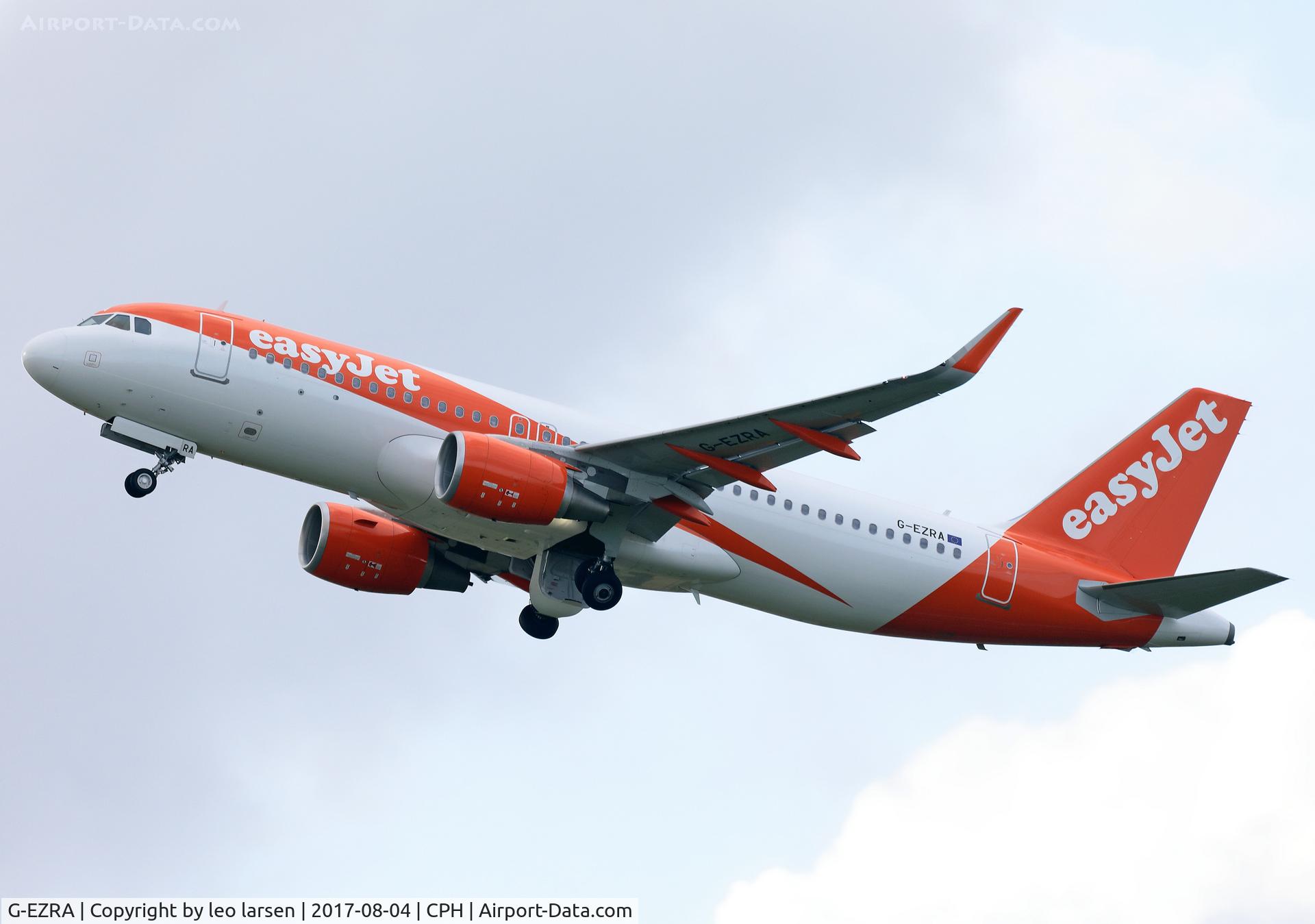 G-EZRA, 2017 Airbus A320-214 C/N 7597, Copenhagen 4.8.2017