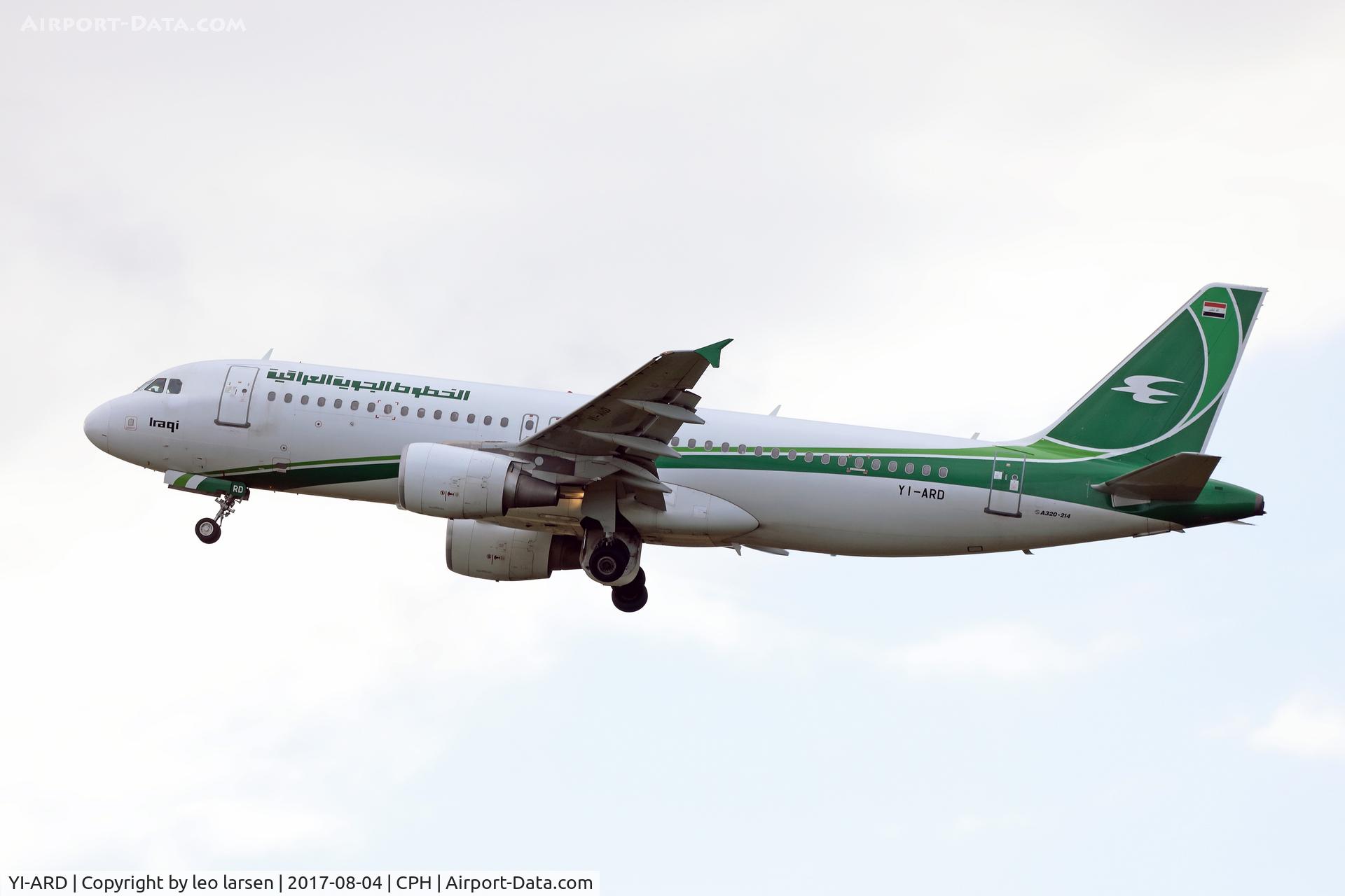 YI-ARD, 2013 Airbus A320-214 C/N 5464, Copenhagen 4.8.2017