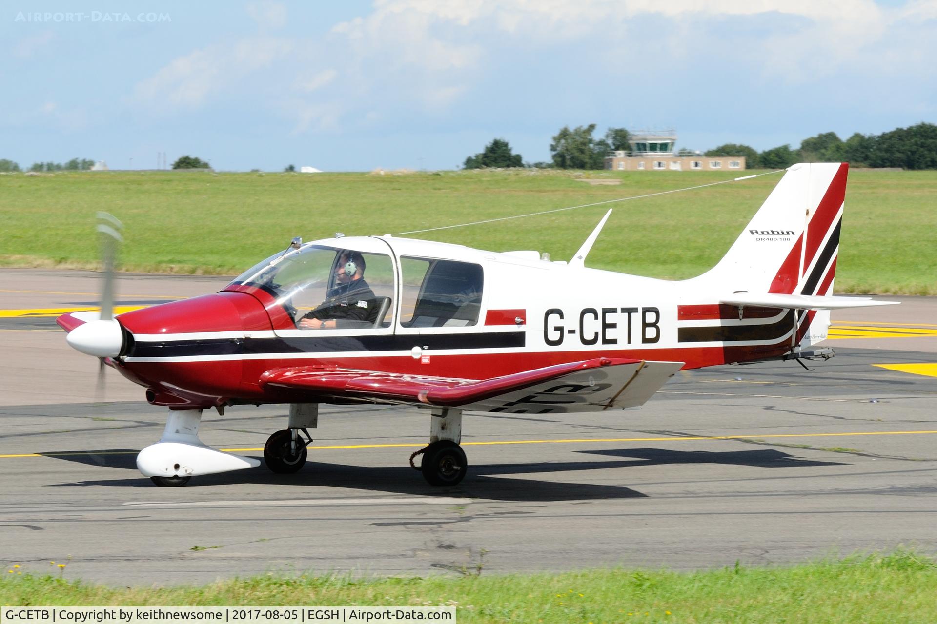 G-CETB, 1979 Robin DR-400-180 Regent Regent C/N 1369, Arriving at Norwich.