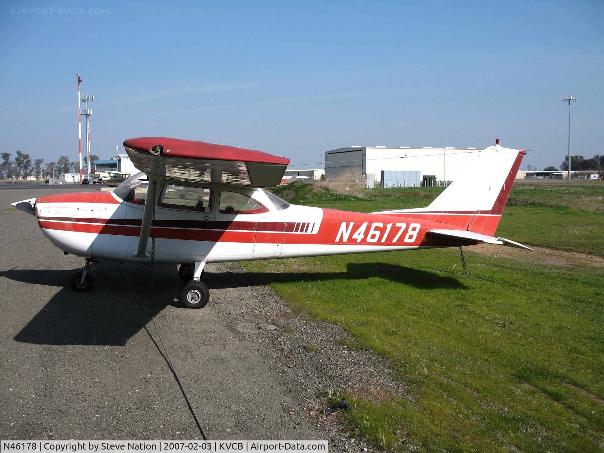 N46178, 1968 Cessna 172I C/N 17257093, Locally-based 1968 Cessna 172I Skyhawk @ Nut Tree Airport, Vacaville, CA (sold to Sharman Enterprises, Vacaville and cancelled from USCAR 2009-02-25 as exported to South Africa)