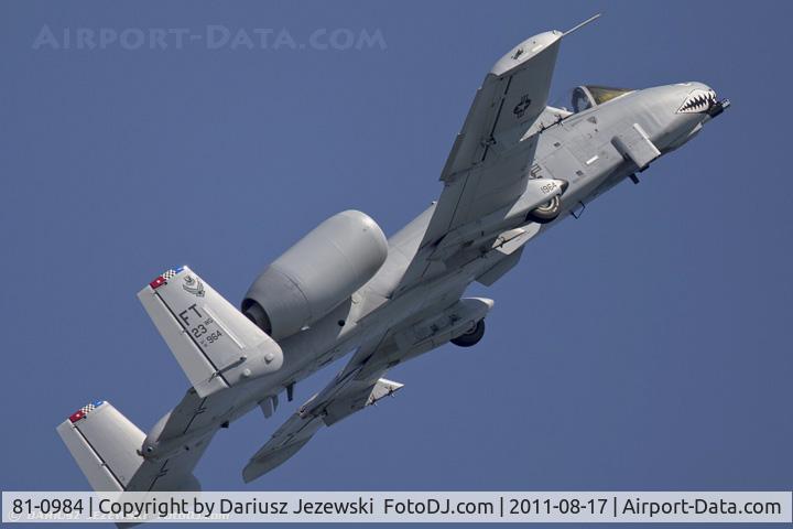 81-0984, 1981 Fairchild Republic A-10C Thunderbolt II C/N A10-0679, A-10C Thunderbolt II 81-0984 FT from 74th FS Flying Tigers 23rd FW Pope AFB, NC