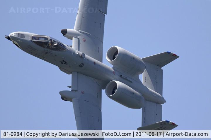 81-0984, 1981 Fairchild Republic A-10C Thunderbolt II C/N A10-0679, A-10C Thunderbolt II 81-0984 FT from 74th FS Flying Tigers 23rd FW Pope AFB, NC