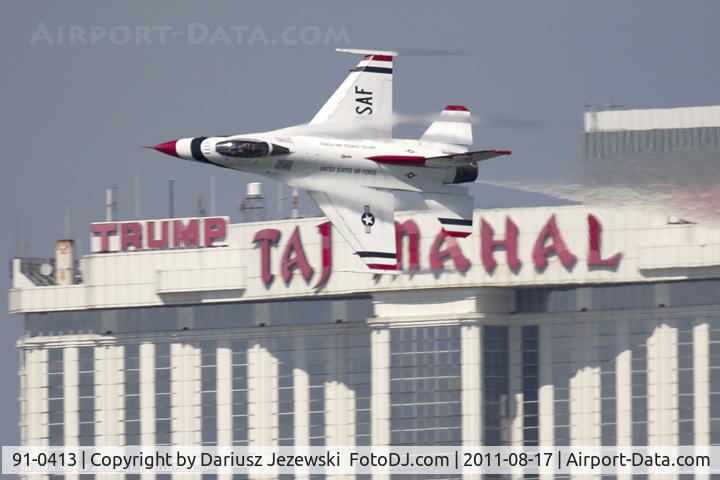 91-0413, 1991 General Dynamics F-16CJ Fighting Falcon C/N CC-111, F-16CM Fighting Falcon 91-0413 5 from USAF Thunderbirds Nellis AFB, NV