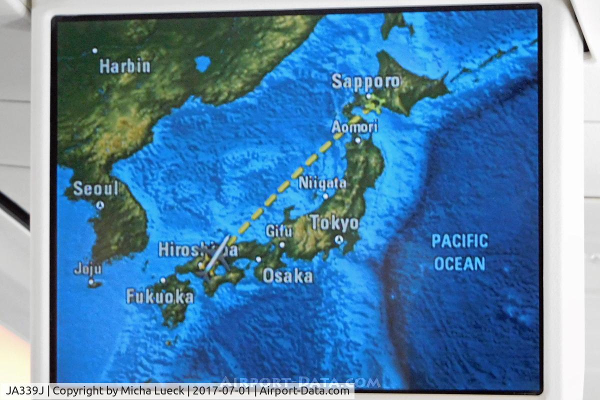 JA339J, 2011 Boeing 737-846 C/N 40354, On our way from Hiroshima to Sapporo