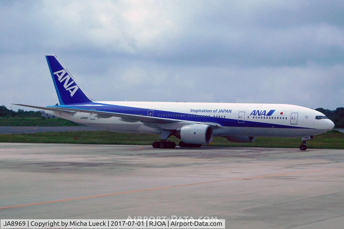 JA8969, 1996 Boeing 777-281 C/N 27032, At Hiroshima