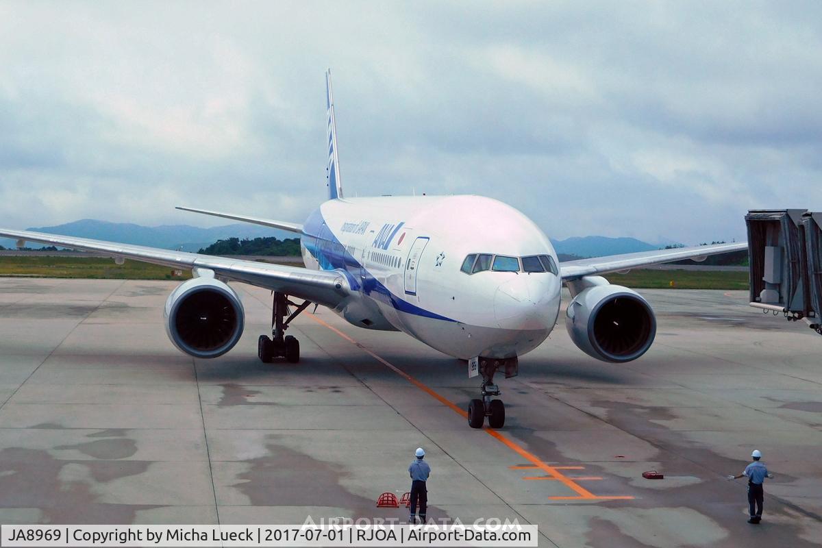 JA8969, 1996 Boeing 777-281 C/N 27032, At Hiroshima