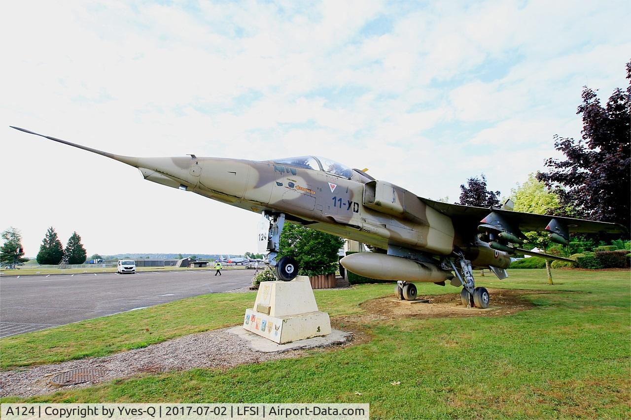 A124, Sepecat Jaguar A C/N A124, Sepecat Jaguar A (11-YD), Preserved at St Dizier-Robinson Air Base 113 (LFSI)