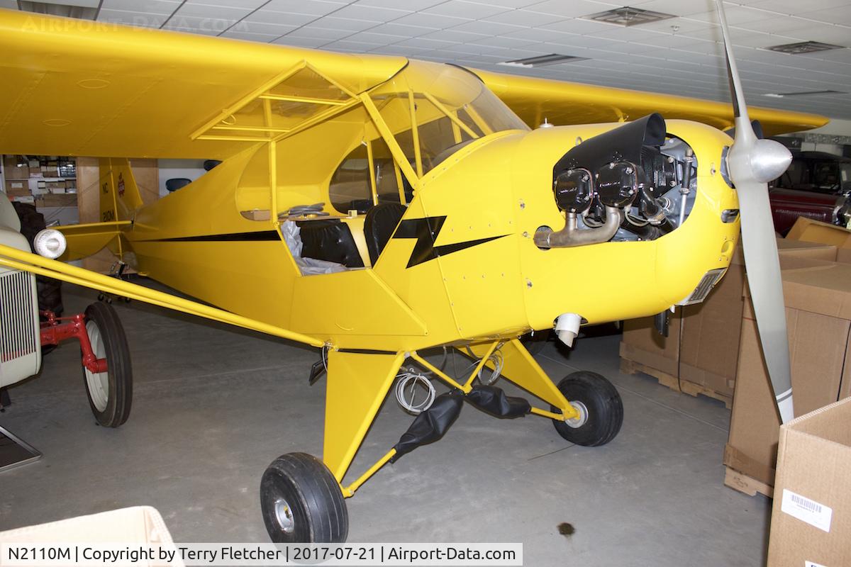 N2110M, 1946 Piper J3C-65 Cub Cub C/N 20893, In storage at  the Le Mieux Toyota dealership on South Oneida Street in Green Bay , Wisconsin