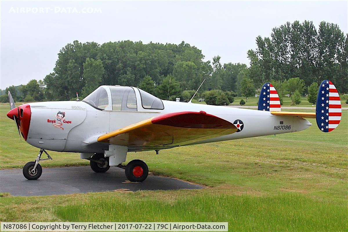 N87086, 1946 Erco 415C Ercoupe C/N 259, At Brennand Airport , Wisconsin