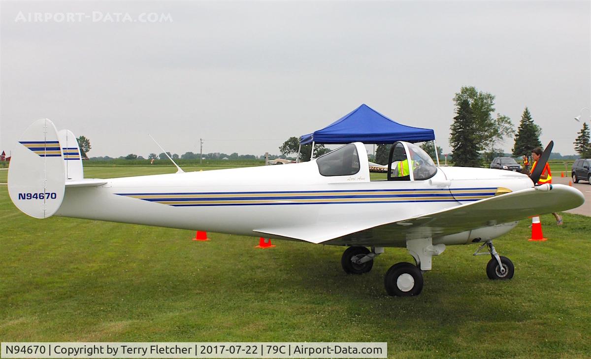 N94670, 1947 Erco 415CD Ercoupe C/N 4781, At Brennand Airport , Wisconsin