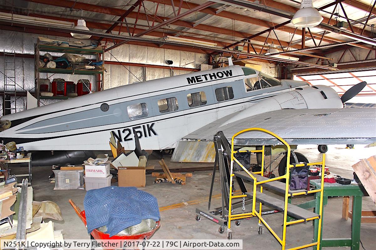 N251K, 1956 Beech E18S C/N BA-170, At Brennand Airport , Wisconsin