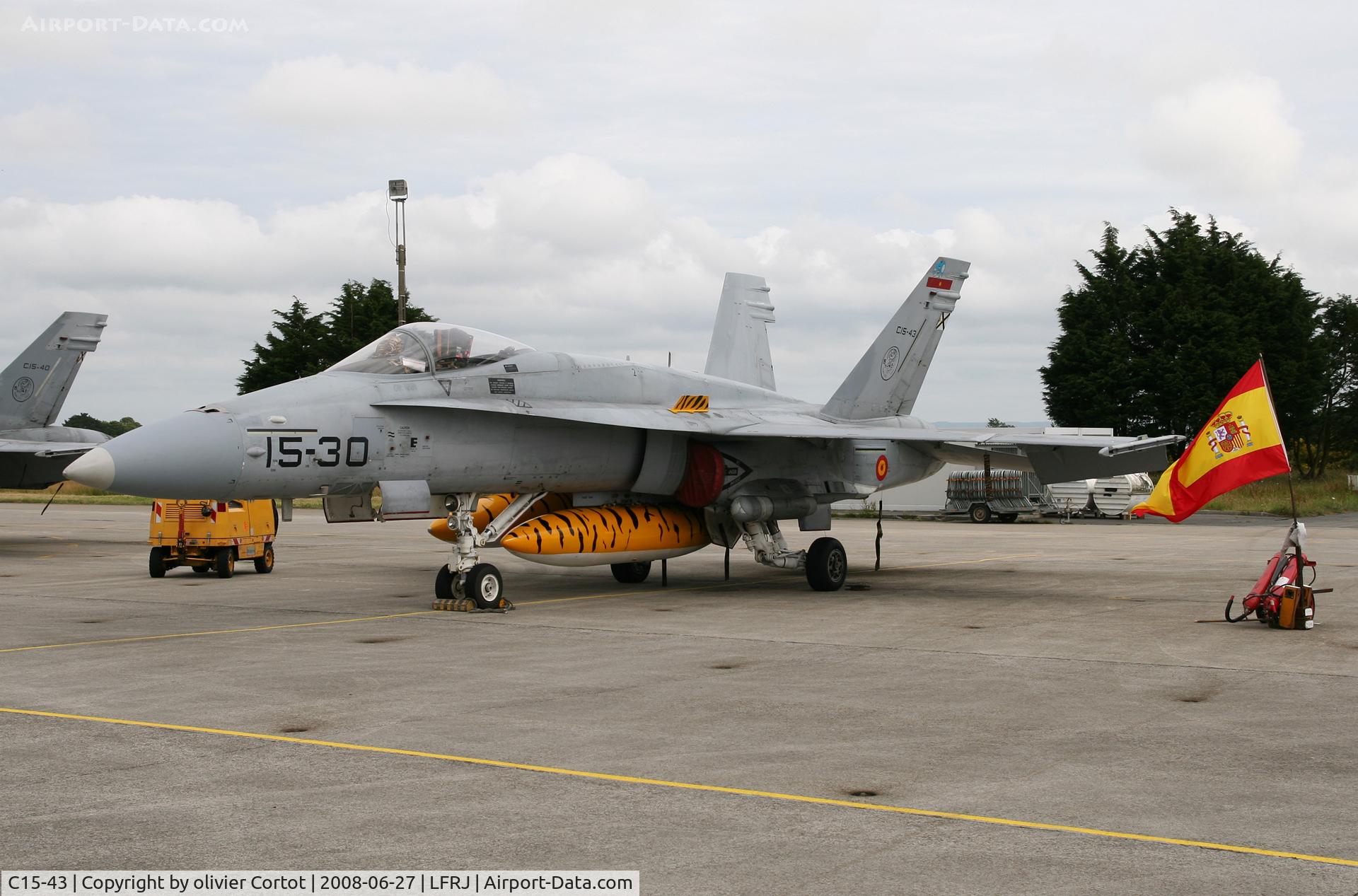C15-43, McDonnell Douglas EF-18A Hornet C/N 0700/A551, Tiger meet 2008