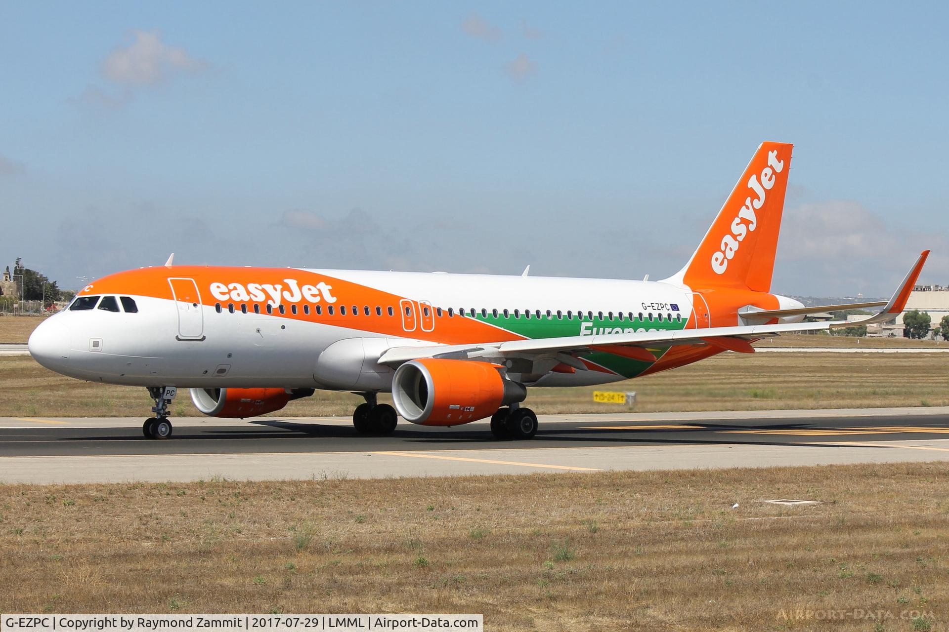 G-EZPC, 2015 Airbus A320-214 C/N 6981, A320 G-EZPC of Easyjet sporting the Europacar logo