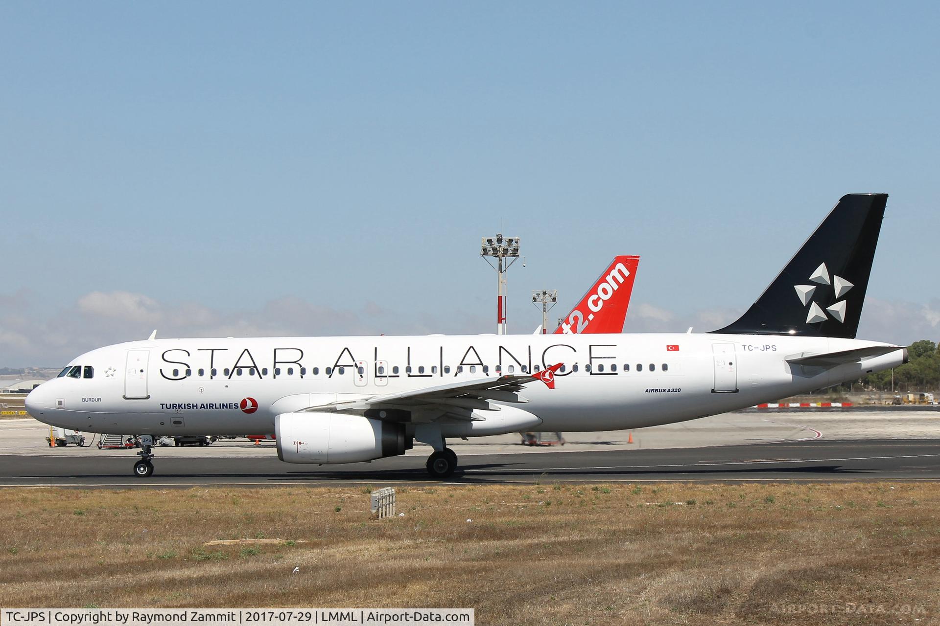 TC-JPS, 2008 Airbus A320-232 C/N 3718, A320 TC-JPS of Turkish Airlines sporting the Star Alliance livery