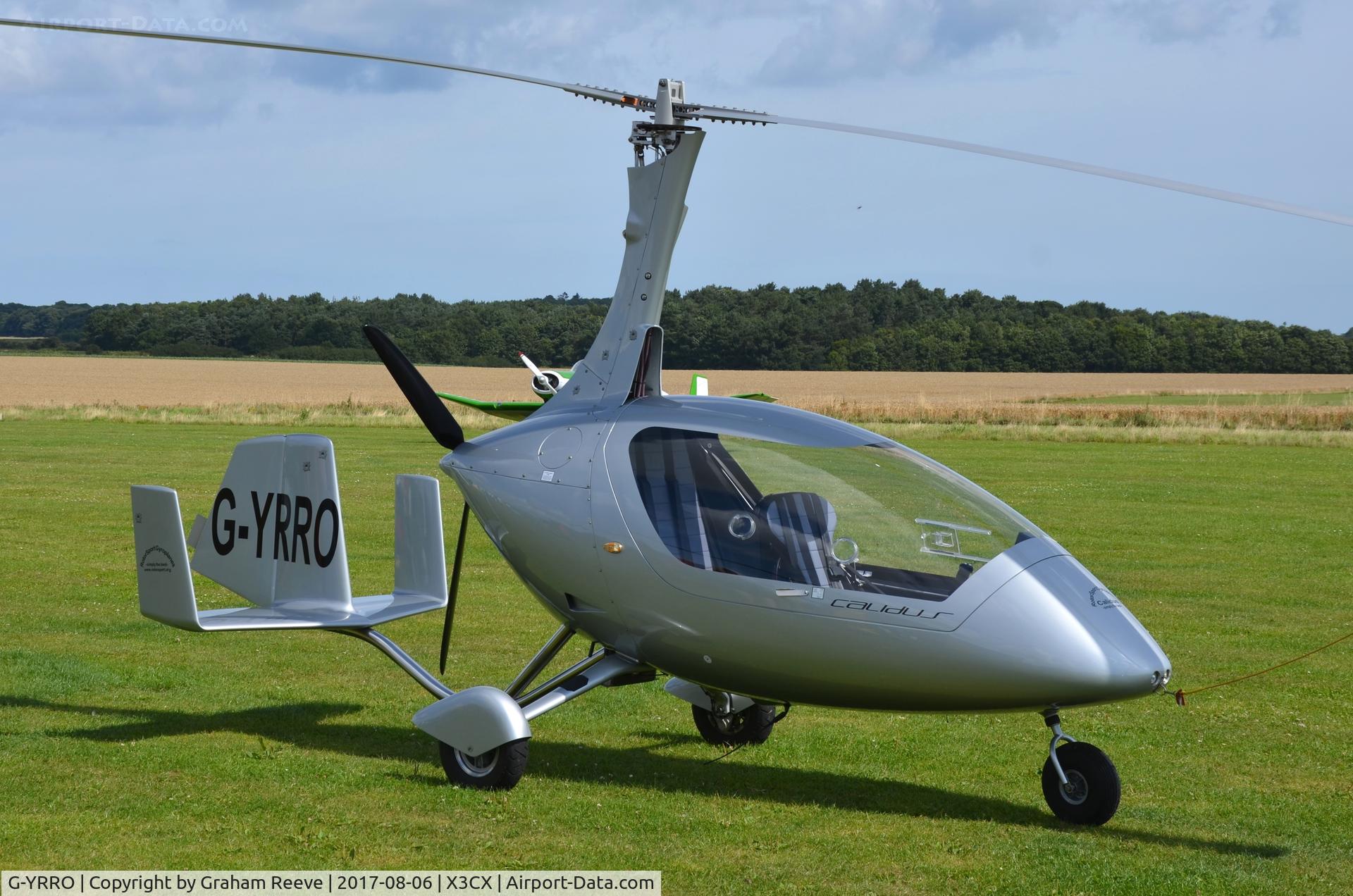G-YRRO, 2009 Rotorsport UK Calidus C/N RSUK/CALS/002, Parked at Northrepps.