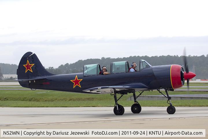 N52WN, 1983 Yakovlev (Aerostar) Yak-52 C/N 833014, Yakovlev Yak-52 CN 833014, N52WN