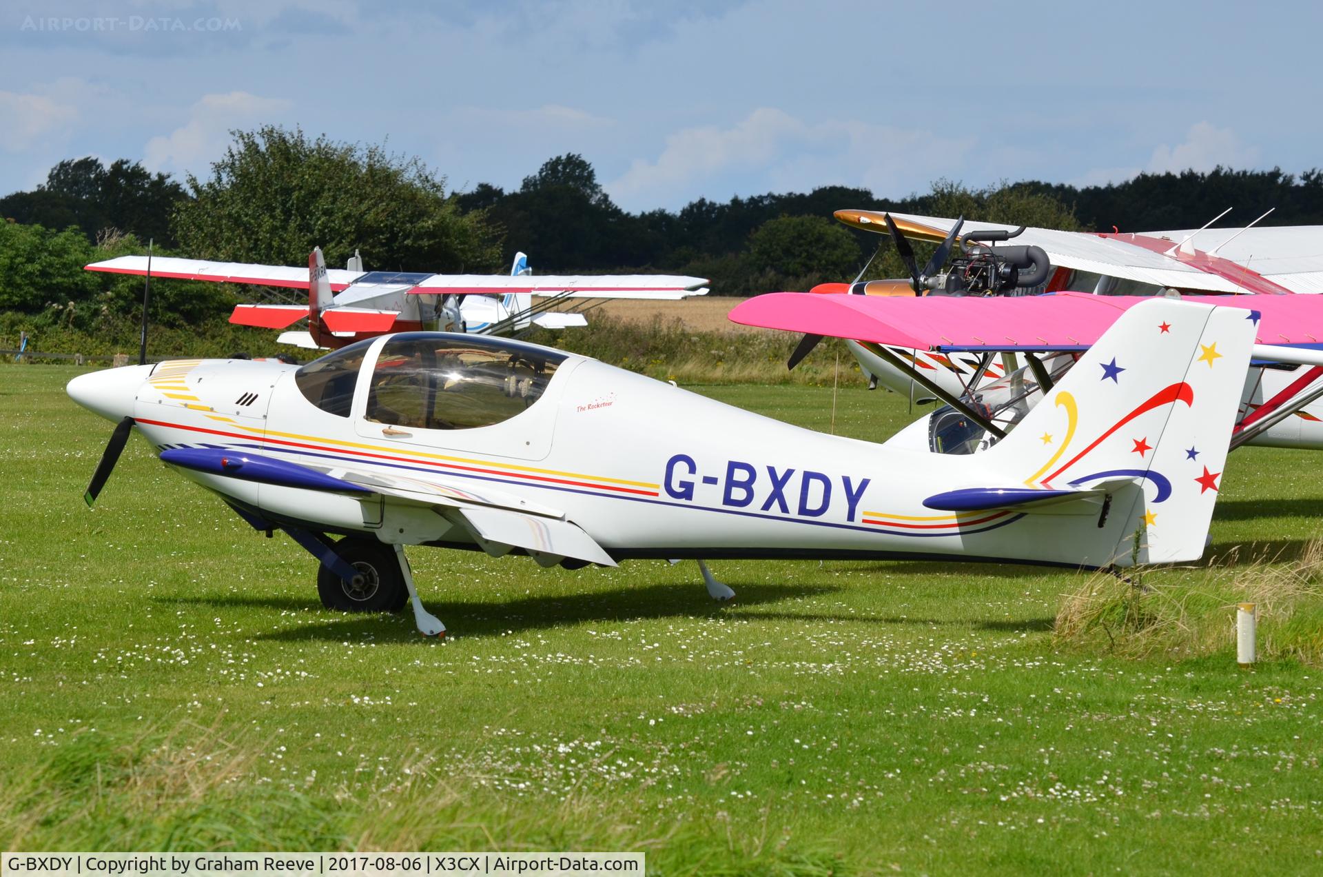 G-BXDY, 1997 Europa Monowheel C/N PFA 247-12914, Parked at Northrepps.