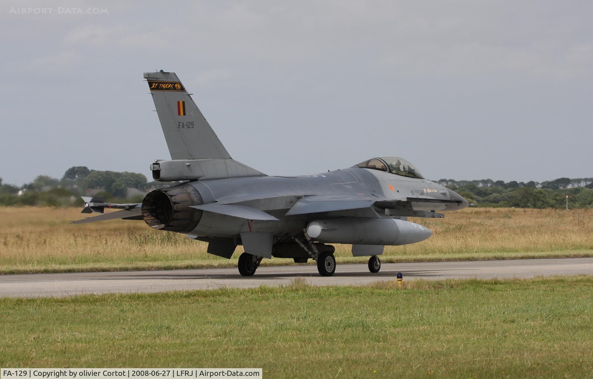 FA-129, 1990 SABCA F-16AM Fighting Falcon C/N 6H-129, Tiger meet 2008