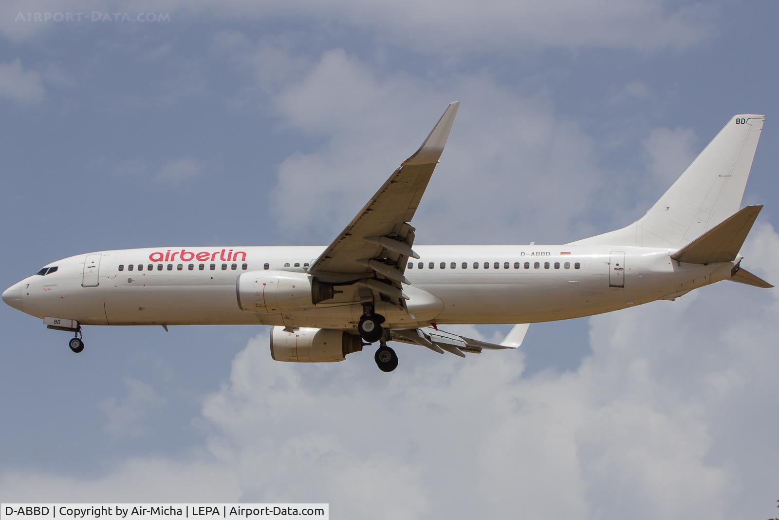 D-ABBD, 2001 Boeing 737-86J C/N 30880, Air Berlin