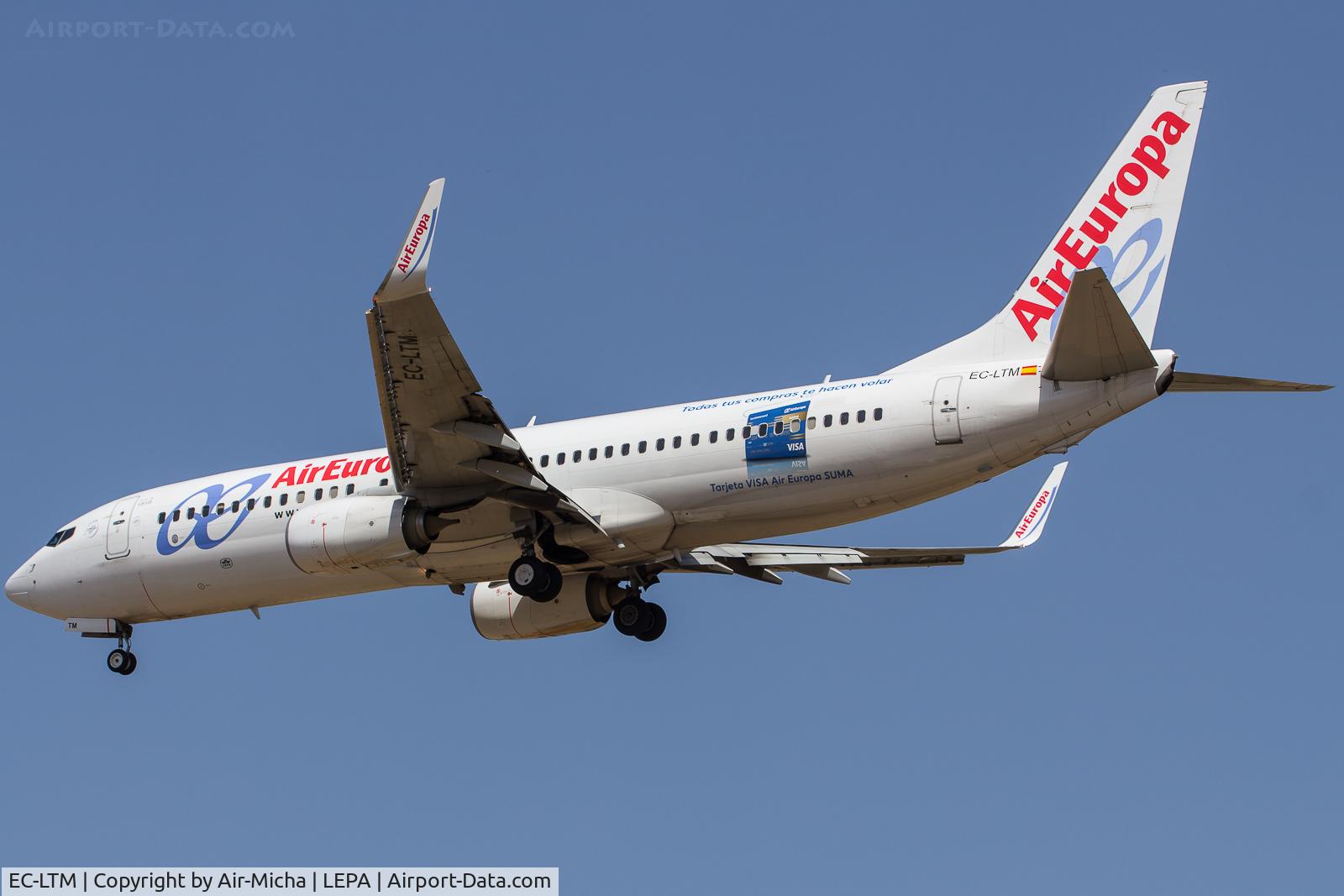EC-LTM, 2012 Boeing 737-85P C/N 36591, Air Europa